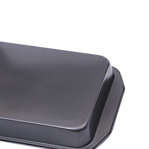 Molde rectangular profundo para hornear de acero al carbono con revestimiento antiadherente de teflón para pasteles y pizzas, venta al por mayor. - Product Image 2