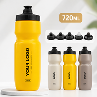 Promotion Directe Usine Gourde Portable Pliable Sans BPA Écologique pour Sports de Plein Air Cyclisme Blanche 25oz/720ml Anti-fuite