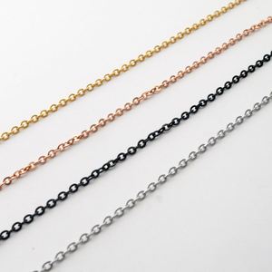 Adjustable Stainless Steel 18K Gold Rolo Bolo Link Cable Round <b>Chain</b> Necklace for <b>Men</b> Jewelry Findings - Product Image 2