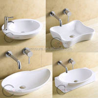 Fabricant Art lavabo personnalisé blanc conception Simple armoire bassin en céramique toilettes et éviers pour salle de bains