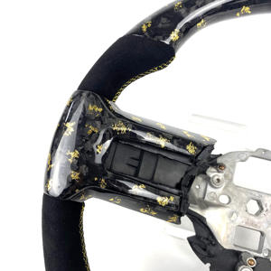 Volante Deportivo Personalizado Kryvex para <span class=keywords><strong>Mustang</strong></span> 2010-2014, en Cuero, con 3 Radios, de Fibra de Carbono y Aleación - Product Image 4