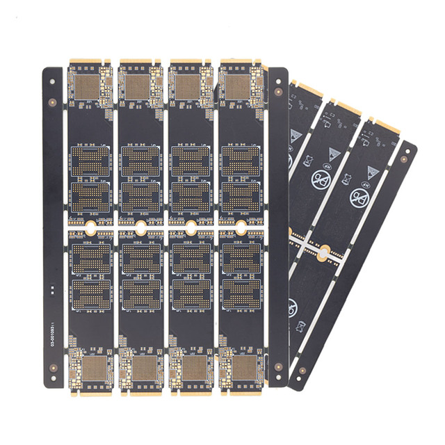 OEM High Tg Halogen-Free Multilayer PCB Black Printed Circuit Board for Solid State Drive Manufactured at Factory