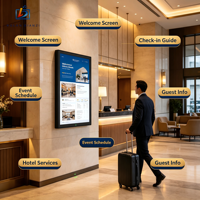 Écran publicitaire numérique LCD mural Bolan 32 pouces 16:9 pour intérieur, support OEM, application Android/WiFi, signalisation numérique