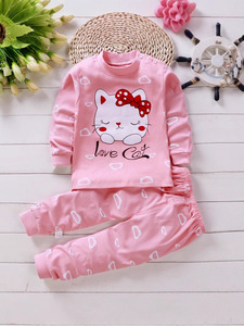 Ropa Infantil, Conjunto de Ropa Interior para Primavera y Otoño, Pantalones para Niños y Niñas, Pijamas, Ropa para el Hogar, Venta al por Mayor - Product Image 3