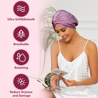 Bonnet en satin Hijab personnalisé avec cordon de serrage, usine professionnelle, bonnet de nuit en satin pour femmes, logo personnalisé, bonnet de cheveux, chapeau