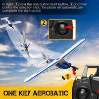 Volantex Sport Cub S2 Bleu Débutant 2.4G 4CH Électrique 6 Axes Gyroscope Pré-assemblé Télécommande RC Avion Planeur Jouet