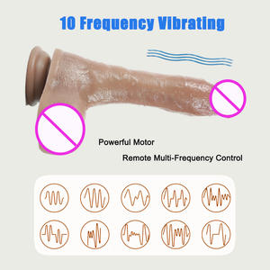 Güçlü vantuz büyük yapay Penis yerleştirilebilir 165mm silikon malzeme vibratör Lady için gerçek cilt şarj edilebilir vibratörler Penis - Product Image 5