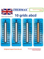 Irreversible Temperature Indicator Labels (8-Level / 10-Level Temperature Test Strips)