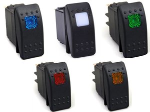 12V/24V ON-OFF-ON DPDT 8pin LED iluminado sellado interruptor basculante para remolque camión automotriz coches RV moto de nieve <span class=keywords><strong>Picku</strong></span> - Product Image 6