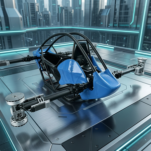 Custom Made Aviation Chassis <b>Frame</b> Kit, Single Seat Ultralight EVTOL Airplane, Lightweight Low Altitude Electric Flight <b>Frame</b> - Product Image 5