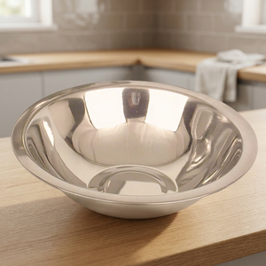 Heavy Duty Polished Aluminum Classic Bowl Skid Proof Bottom Deep Design Lightweight Safe Stable Mixing Eco-Friendly Home Use - Product Image 3