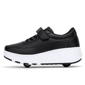 24 Pares de Zapatos de Ruedas Ajustables de Goma para Niños, Estilo Libre, Dos Ruedas, Coloridos, Casuales, para Niños, para Exteriores - Product Image 2
