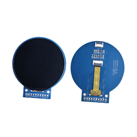 Layar LCD TFT Melingkar 2.1 "GC9B72 360*360 SPI Modul Tampilan Bulat, Panel LCD Kecil Berwarna untuk Proyek DIY Arduino ESP32 M122