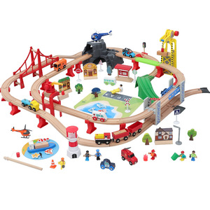 Bảng trò chơi theo dõi xe lửa bằng gỗ lớn với tháp Xe Lửa <span class=keywords><strong>Thomas</strong></span> & hang đôi tương thích với độ tuổi từ 5 đến 7 năm - Product Image 1