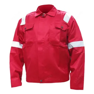 ISO11612 Soldador Roupas jaqueta Casaco FR Resistente À Chama workwear retardador de Chama Jaqueta Roupa De Trabalho de Segurança