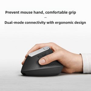 Nouvelle <span class=keywords><strong>souris</strong></span> de bureau <span class=keywords><strong>verticale</strong></span> <span class=keywords><strong>ergonomique</strong></span> sans fil, mode double vertical, haute esthétique, fabriquée en Chine - Product Image 2