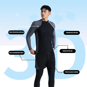 T-shirt de surf à manches longues pour homme, personnalisable par sublimation, coupe ample, séchage rapide, compression, pour la salle de sport - Product Image 4