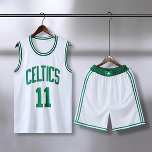 Maillots <span class=keywords><strong>NBA</strong></span> personnalisés Ensemble uniforme de basket-ball pour hommes <span class=keywords><strong>Maillot</strong></span> et gilet d'étudiant en polyester sans manches - Product Image 6