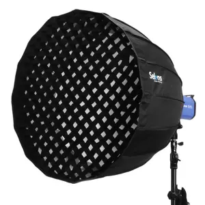 120センチメートルFoldable Deep Parabolic Umbrella Big Softbox W/ Bowens Speedring & Honeycomb Quick Setup For Photo Studio Lighting Flash