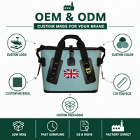Sac à déjeuner isotherme imperméable en nylon pour le camping en plein air, l'escalade, avec grande capacité pour adultes, à porter sur l'épaule