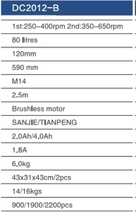 Mesin bor, harga pabrik mudah dioperasikan 20V kecepatan ganda elektrik genggam lembut beton semen <span class=keywords><strong>Mixer</strong></span> cat <span class=keywords><strong>Mixer</strong></span> Putty - Product Image 3