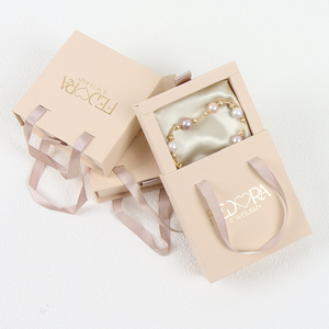 Luxury Custom logo Recycled Paper Jewellery Display Box with Satin Insert - Product Image 6
