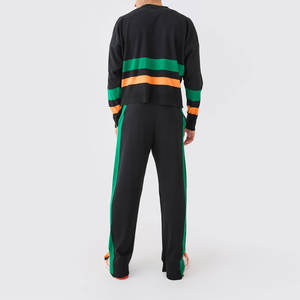 Survêtement d'hiver pour homme de haute qualité, coupe ajustée, respirant, pantalon de jogging, couleur unie - Product Image 2