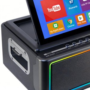 Écran tactile <span class=keywords><strong>GENCE</strong></span> 10,1 pouces pour haut-parleur KTV RGB 2x30W RMS, son puissant, lecteur multimédia, entrée auxiliaire pour la maison et l'extérieur - Product Image 3