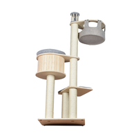 Mobilier pour chat multifonctionnel rotatif, type club-house, avec grande perchoir auto-rotative et aire de jeu pour chats d'intérieur