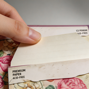 SK Sheng Kang Packaging Custom Floral Memo <b>Pads</b> Vintage Style Colorful No Adhesive - Product Image 4