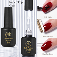 Poudre super brillante pour les ongles, couche de finition en cristal de 15ml, couche de finition à base de chrome magique transparent NON TOXIQUE pour les ongles, couche de finition en gel