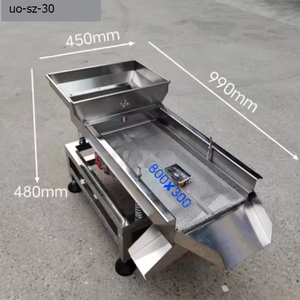 Hot bán lưới khác nhau kích thước rung màn hình con lăn sàng 2 cửa hàng hạt cà phê hạt bột tuyến tính rung sàng - Product Image 5