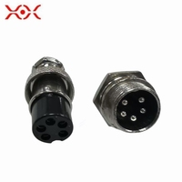 Connecteur circulaire fiable de la série GX16 à 6 broches pour l'instrumentation et les dispositifs médicaux