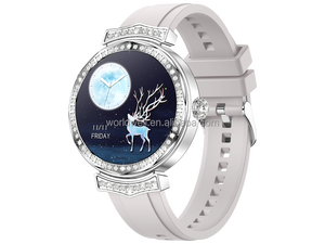 Montre connectée avec écran HD de 1,27 pouce, moniteur de fréquence cardiaque et de tension artérielle, étanche IP67, suivi du <span class=keywords><strong>cycle</strong></span> féminin, bracelet en diamant - Product Image 4