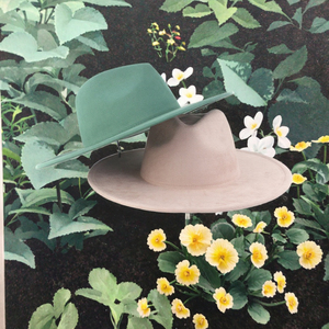 Chapeau Fedora à large bord de 9,5 cm pour femmes et hommes, style décontracté, en feutre de laine, pour l'hiver et le printemps, casquette Panama Jazz - Product Image 2