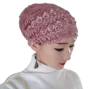 Chapeau foulard à franges en dentelle pour femmes musulmanes, écologique et respirant, adapté à toutes les saisons - Product Image 2