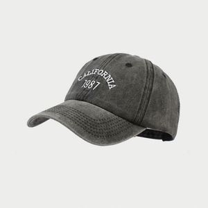 Vintage Washed Embroidered Baseball <b>Hat</b> <b>for</b> Men Sporty Street Style <b>for</b> Spring Summer Customizable Shade Manufactured by Women - Product Image 4