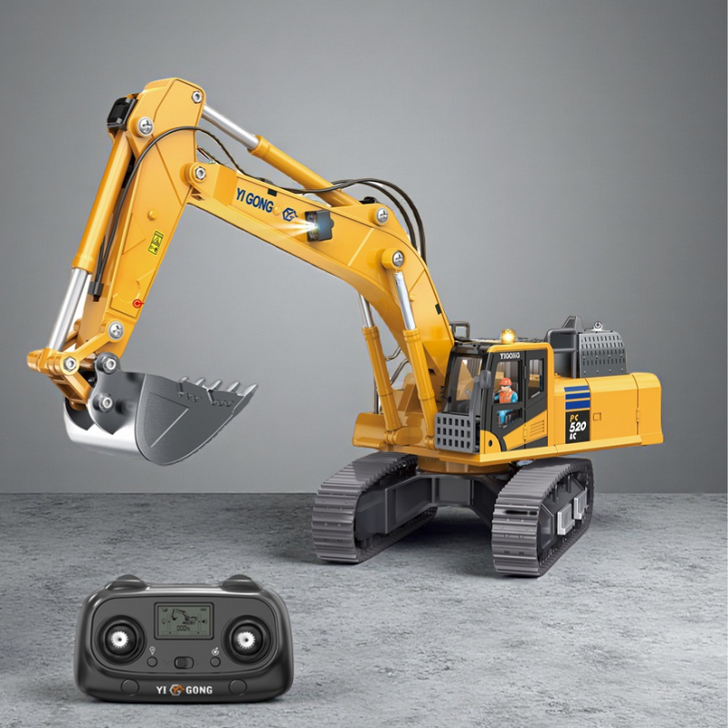 Mini Electric Excavator Model Toy - 12 Channels RTR RC