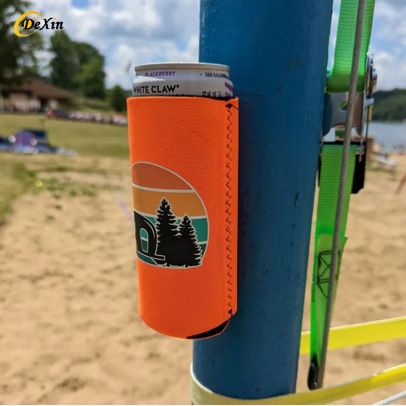Low price magnetic neoprene beer can koozies blank sublimation insulated magnet stubby cooler cup holder custom logo for 12 oz