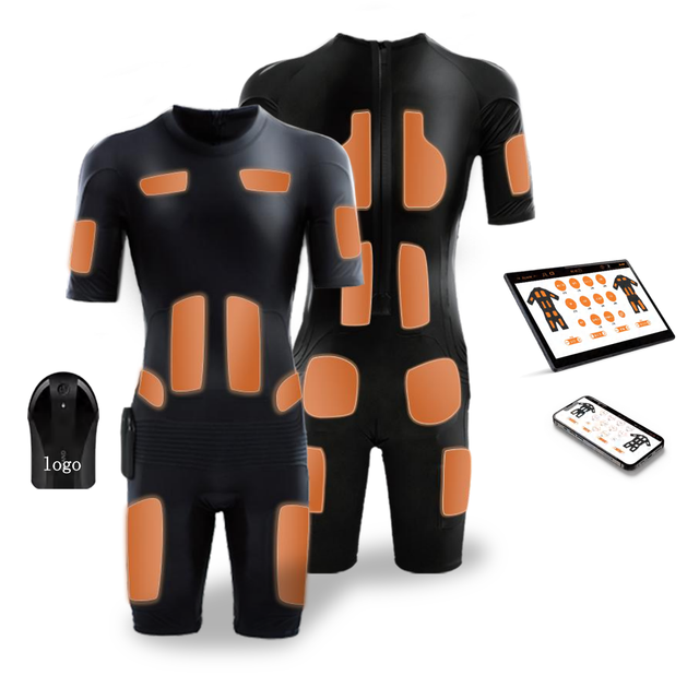 Wireless EMS Training Suit with Bluetooth App Control for Full Body Fitness