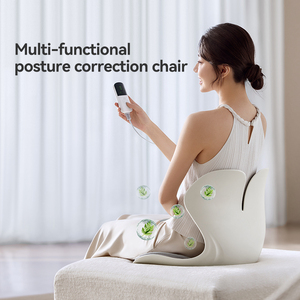 Siège de massage amovible avec compresse chaude et thérapie par moxibustion, avec support dorsal pour chaise de correction de posture - Product Image 6