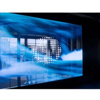 IP65 70% Transparence 500*1000mm Grille Extérieure Écran Location Led Transparent Écran Prix P3.91 Pantalla Led Transparente
