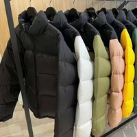 Jaket Bulu Angsa Berkerudung Musim Dingin, Mantel Bulu Tebal Hangat, Mantel Musim Dingin, Parka Utara, Logo Bordir, Jaket Pria