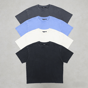 เสื้อยืดโอเวอร์ไซส์ทรงบ็อกซี่ แขนเสื้อแบบดรอปโชว์เดอร์ สไตล์วินเทจ สตรีทแวร์ พิมพ์ลายกราฟิกตามสั่ง ผ้าหนา 300 แกรม คุณภาพสูง ผลิตโดยผู้ผลิตที่เชี่ยวชาญด้านการฟอกสีด้วยกรด - Product Image 4