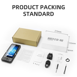 HUGEROCK R60 Precio de Fábrica, Lector NFC Inalámbrico Portátil Resistente al Agua IP67, PDA Robusto Android con Escáner de Código de Barras RFID en Existencia - Product Image 5