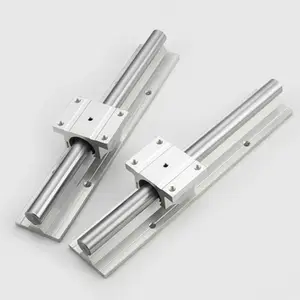 High Quality Linear Motion Guide Rail SAC Aluminum Round Linear Support Rail SBR Linear Shaft Support