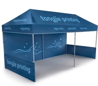 Tente de réception 10x20 pieds avec structure en aluminium, imperméable, pour événements, salons professionnels, expositions, gazebos et activités sportives en extérieur ou en intérieur