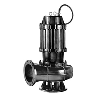 Pompe à eaux usées en acier inoxydable 380V résistant à la corrosion 100-200 L/min WQ pompe à eaux usées submersible