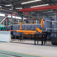 Ligne de production de charbon de bois sans fumée en continu à partir de coques de noix de coco écologiques et de déchets agricoles, avec briquettes à roulement motorisé