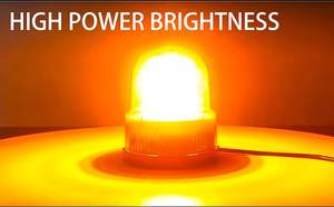 KingShowstar Luz LED de Advertencia de Emergencia Rojo Azul Ámbar Amarillo Camión Techo Luces Estroboscópicas Baliza Magnética - Product Image 3